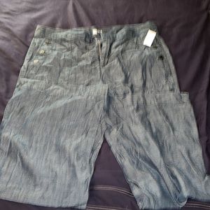 GAP Chambray Wide Leg Pant